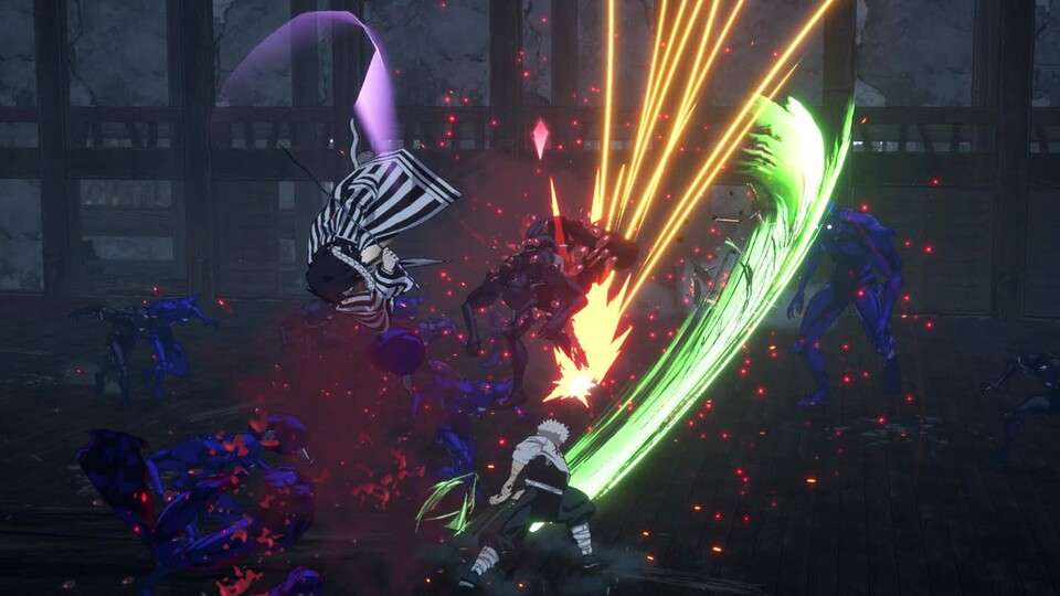 Die Kämpfe sind überlade mit Effekten und epischen Animationen.