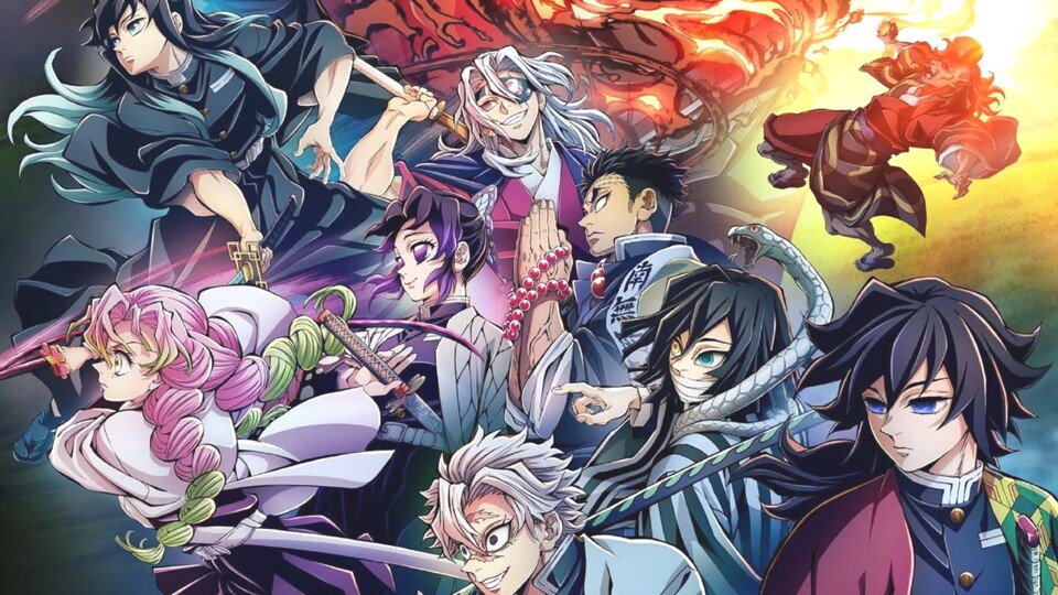 Vor den bekannten Säulen gab es noch drei weitere Mitglieder! (© Koyoharu Gotouge, Shueisha Ufotable)