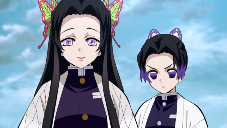 Kanae war die große Schwester von Shinobu und hat Kanao bei sich aufgenommen. (© Koyoharu Gotouge, Shueisha Ufotable)