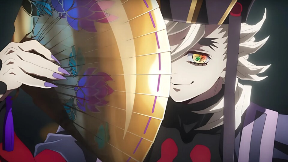 Doma ist verantwortlich für mehrere Tode unter den Säulen. (Bild: © Koyoharu Gotouge, Shueisha Ufotable, Crunchyroll)
