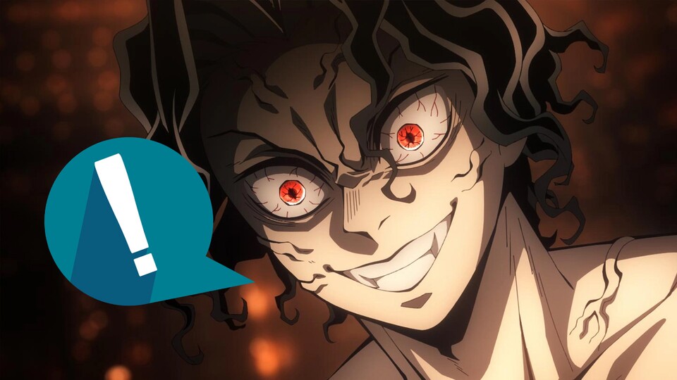 Muzan gibt sich nicht einfach geschlagen. (Bild: © Koyoharu Gotouge, Shueisha Ufotable)