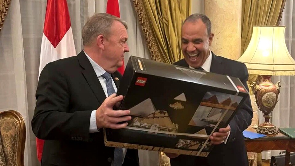 Der dänische Außenminister, der von Ägypten und ein LEGO-Set (Bild: reddit.comuserEdicaranFauna).