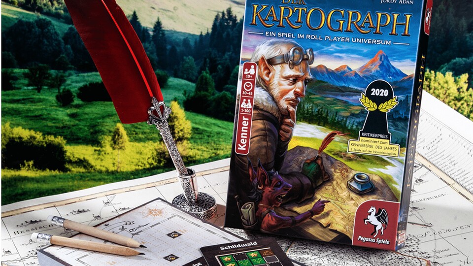 Der Kartograph hat es 2020 auch auf die Shortlist zum Kennerspiel des Jahres geschafft.