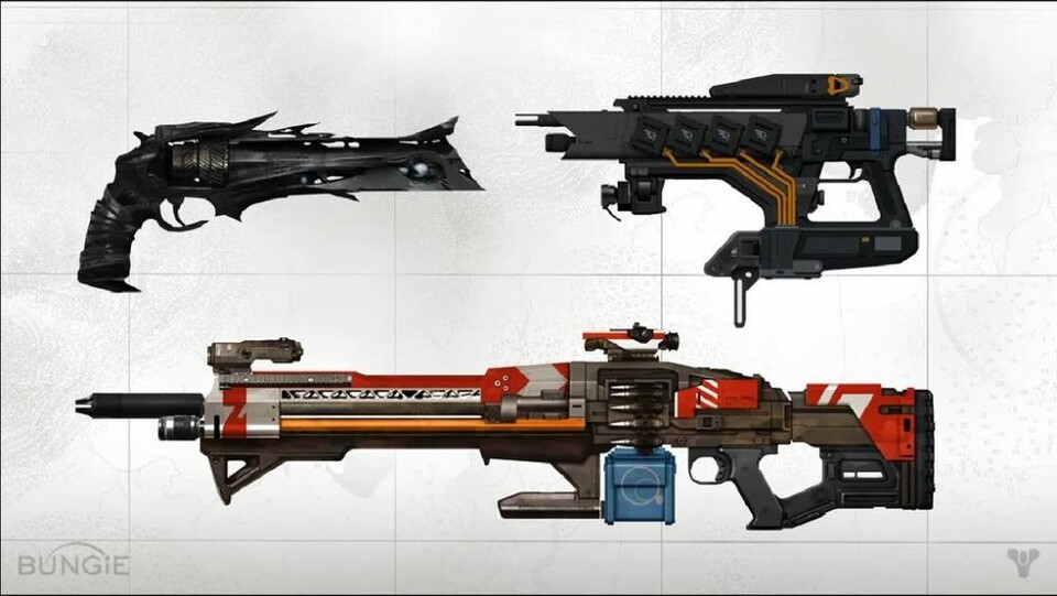 Exotische und Legendäre Waffen haben in Destiny einzigartige Designs.