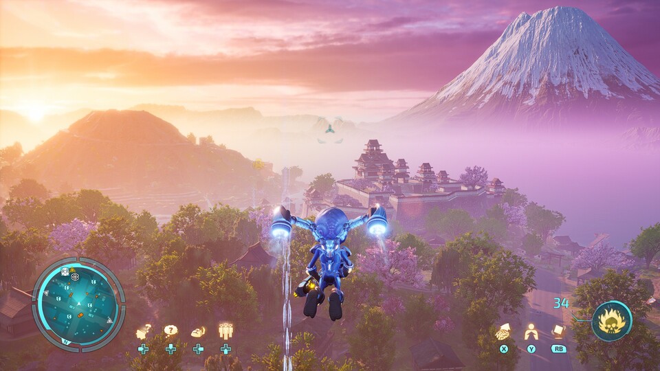 In fünf verschiedenen, offenen Gebieten auf der ganzen Welt (und auf dem Mond) seid ihr am Boden und in der Luft unterwegs.