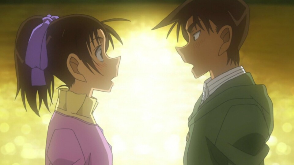 Heiji versuchte bereits mehrmals Kazuha seine Liebe zu gestehen und es kam immer wieder etwas dazwischen. (Bild: © TMS Entertainment)