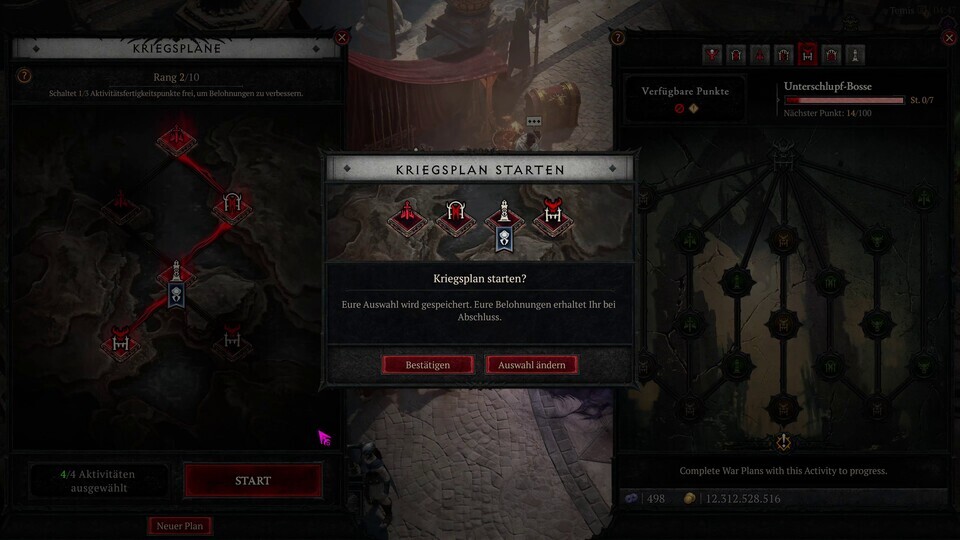 In den Kriegsplänen strukturiert ihr eure eigenen Dungeon-Runs so, wie ihr sie mögt.