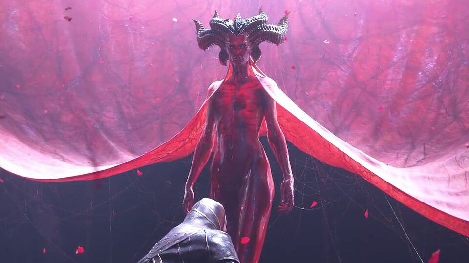 Kniet nieder vor Lilith und opfert dem Bossgegner von Diablo 4 ein Stück eures Leibes.