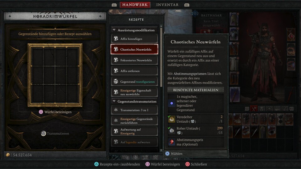 Chaotisches Neuwürfeln