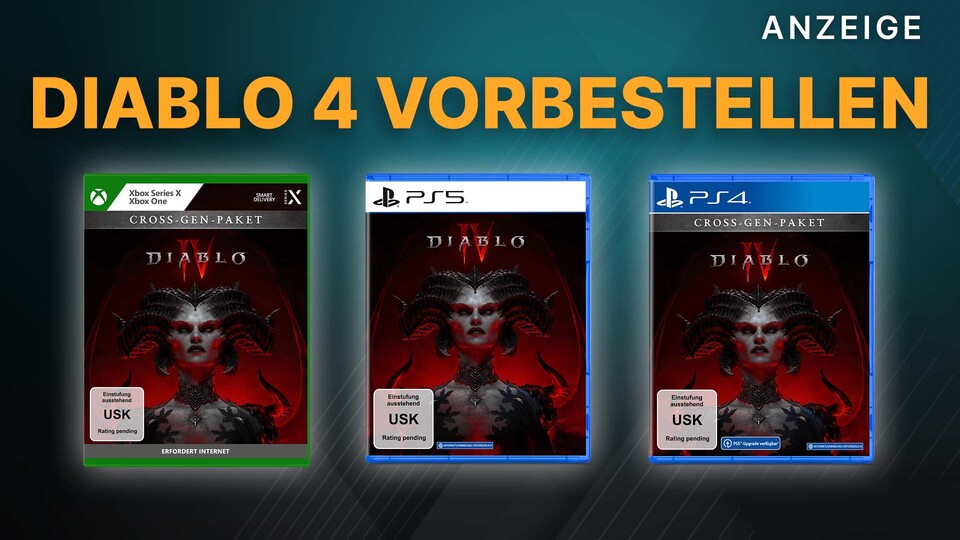 Schon jetzt könnt ihr euch bei Amazon den neuesten Diablo Teil für die PS5, PS4 und Xbox Series XS schnappen.