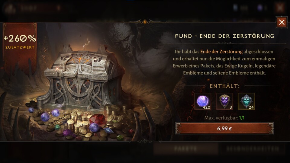 Ein solches Paket wird euch nach jedem Dungeon angeboten.