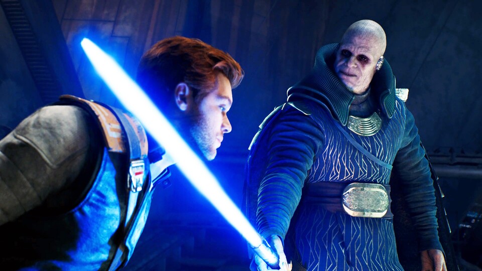 In diesem Star Wars Jedi Survivor-Bild sieht es so aus, als würde Cal Kestis exekutiert, wir meinen aber andersherum.