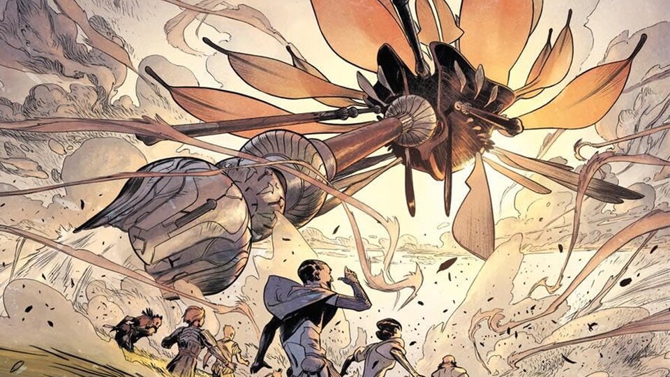 An den Bildern der Graphic Novel kann man sehen, dass der Roman ähnlich fantasievoll ist wie Clair Obscur selbst.