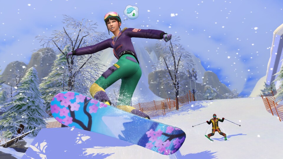 Die Sims 4: Ab ins Schneeparadies in der Preview.