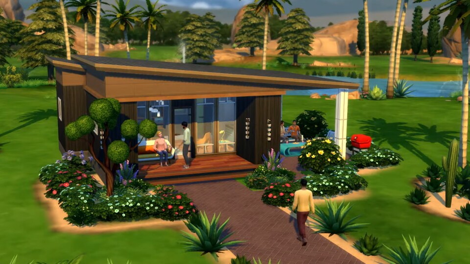 Ein kleines Häuschen in Die Sims 4 bedeutet auch mehr Platz für einen Garten!