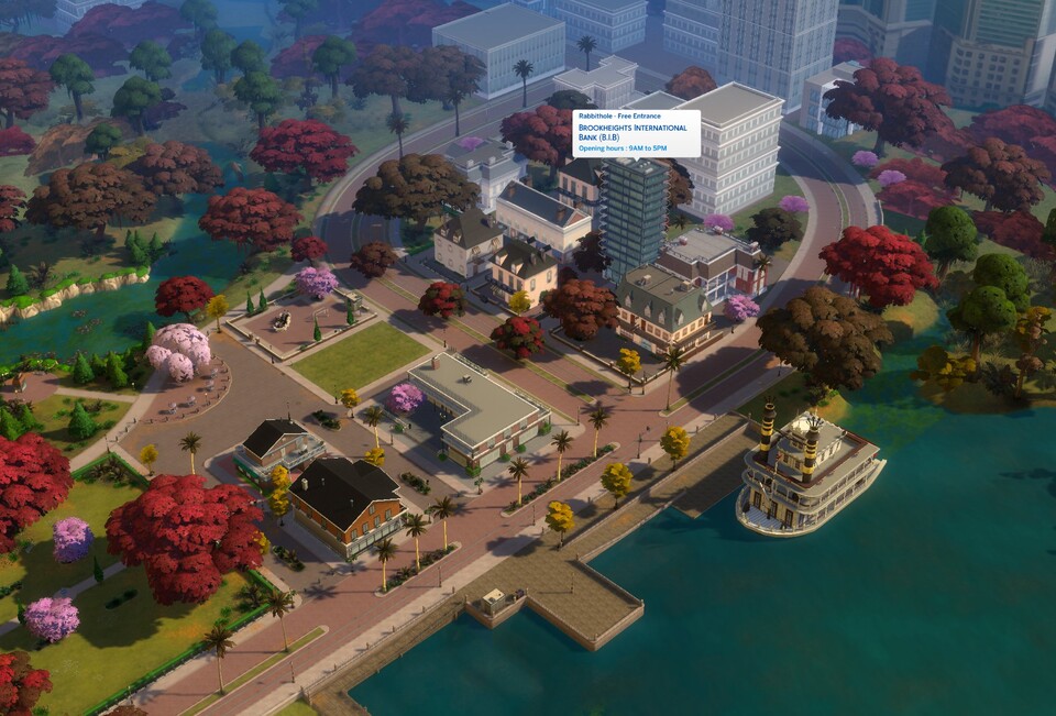 Ein Multiplayer von Sims 5 braucht eine größere Welt, etwa wie die der Brookheights-Mod.