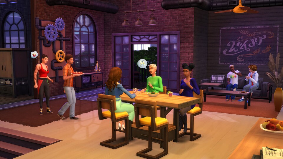 Die Sims 4: Dank Industrie-Loft-Set kann eure neue Sims-Wohnung wie bei Friends oder New Girl aussehen.
