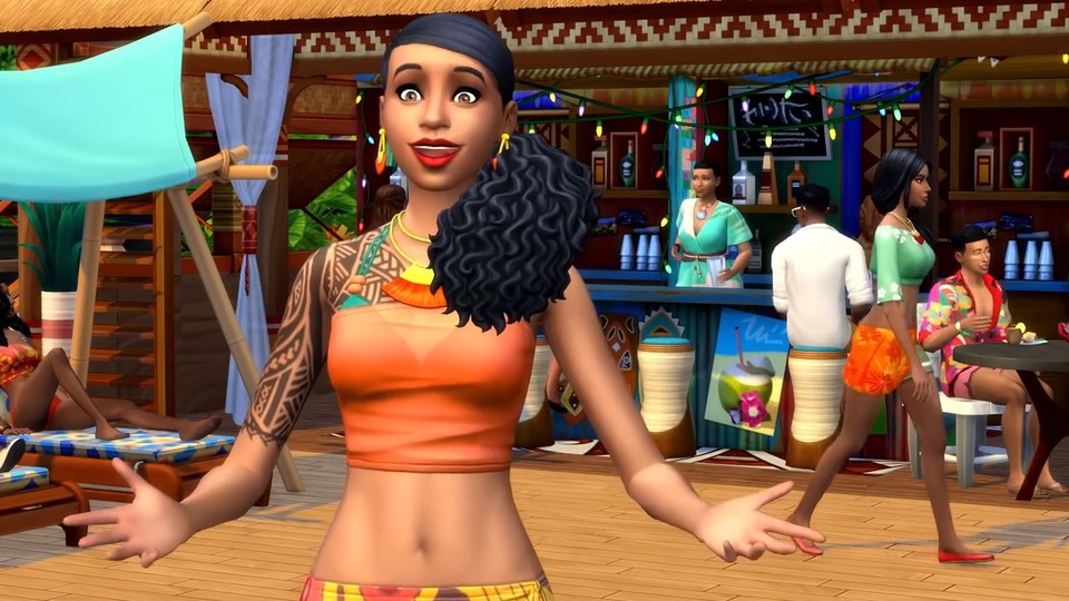 Die Sims 4: Inselleben - Spielszenen aus dem Urlaubsparadies Sulani