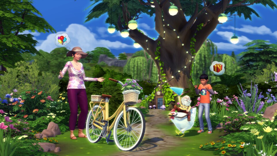 Die Sims 4 bekommt mit der Landhaus-Leben Erweiterung nicht nur jede Menge Tiere, sondern auch einen Baum samt verdächtiger Mini-Tür.