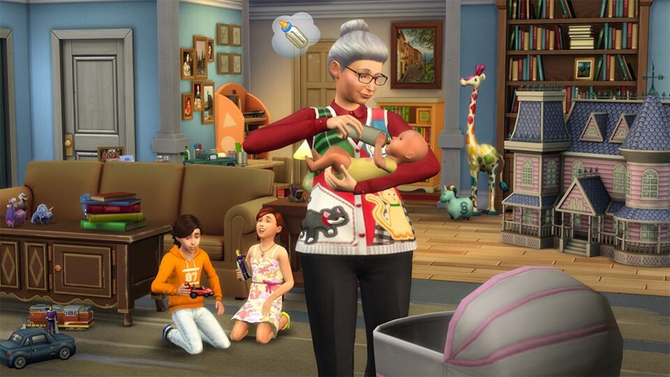 In Die Sims 4 könnt ihr eine Nanny aka Kindersitter einstellen, die sich allerdings oft ziemlich mysteriös verhalten.