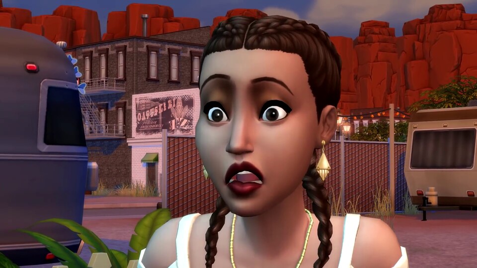 Die Sims 4-Spieler, wenn sie erfahren, dass es endlich Ecktreppen gibt. 
