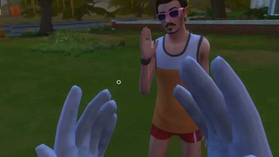 Die Sims 4 in der Ego-Ansicht.