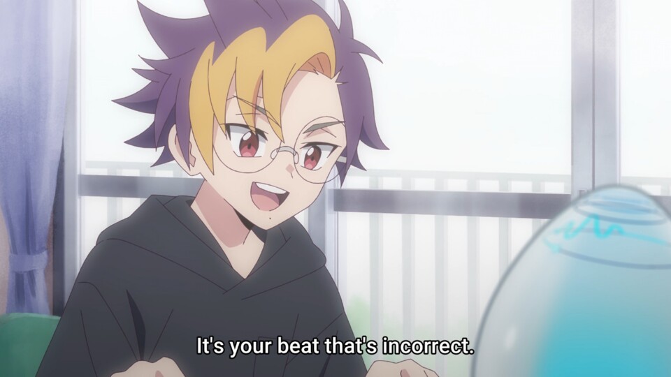 Tomoro findet seinen eigenen Beat und ignoriert die Anweisung seines Sapotamas. (© Akiyoshi Hongo Toei Animation)