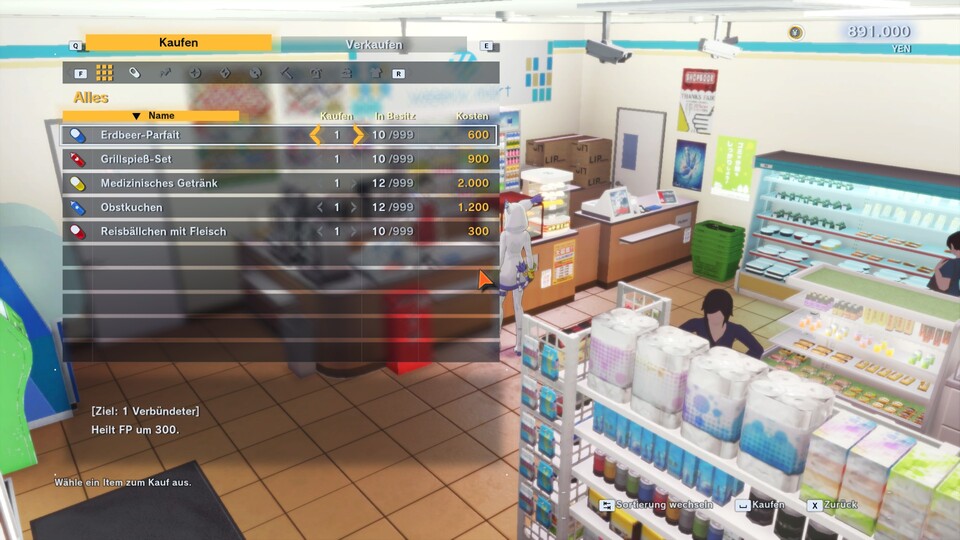 Die Gegenstände braucht ihr nicht nur zum Heilen, sondern auch für die Helden-Spirits! (© Bandai Namco)