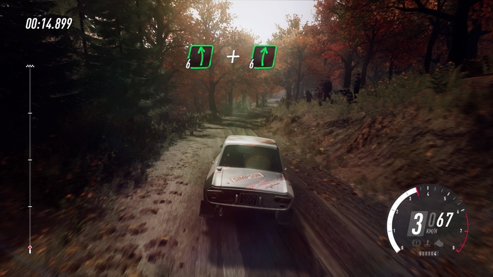 Das Spiel mit Licht und Schatten gehört zum eindrucksvollsten, das es bisher in Rallye-Simulationen zu sehen gab.