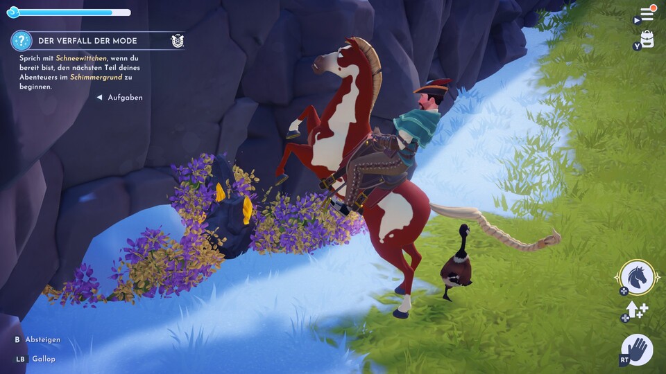 Ihr könnt eurem Pferd unter anderem Bergbau beibringen und müsst dann nicht mehr absteigen.