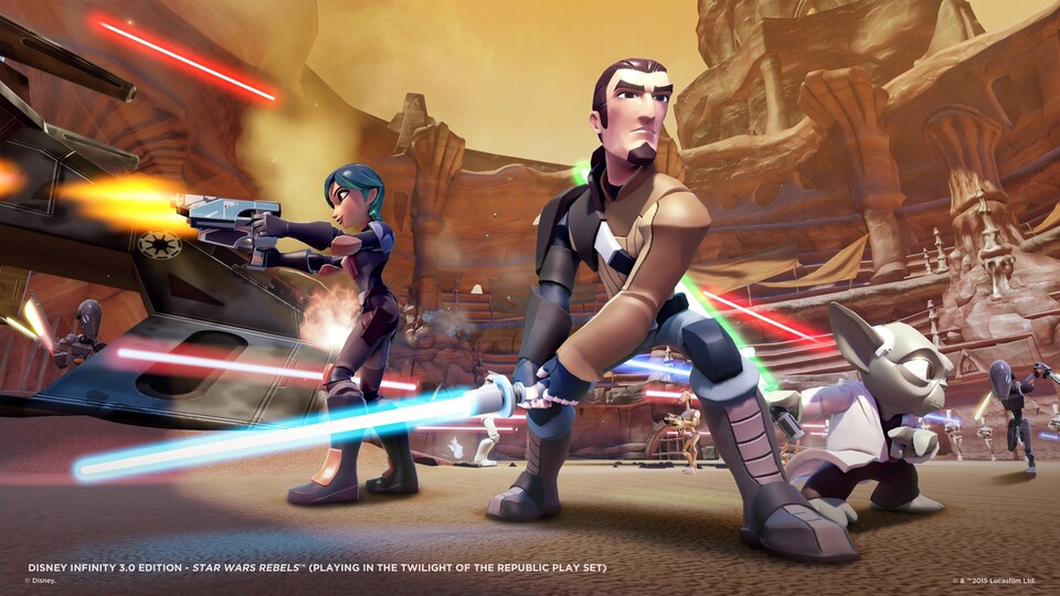 »Twilight of the Republic« wird das erste Playset für Disney Infinity 3.0 sein und sich bei den Star Wars-Episoden 1 bis 3 bedienen.