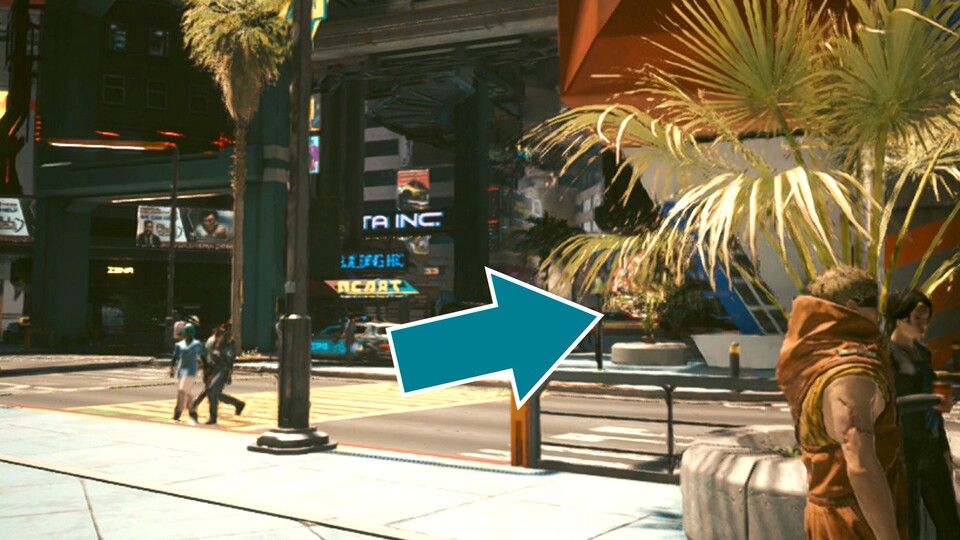 Diesen Screenshot habe ich im Handheld-Modus aufgenommen und hier wird die niedrige Auflösung dann deutlich. Achtet vor allem auf den Busch, der sich im Hintergrund befindet – er verklumpt zu etwas undefinierbarem.