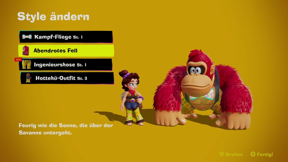An Kleiderschränken lassen sich die Outfits der beiden direkt anprobieren.