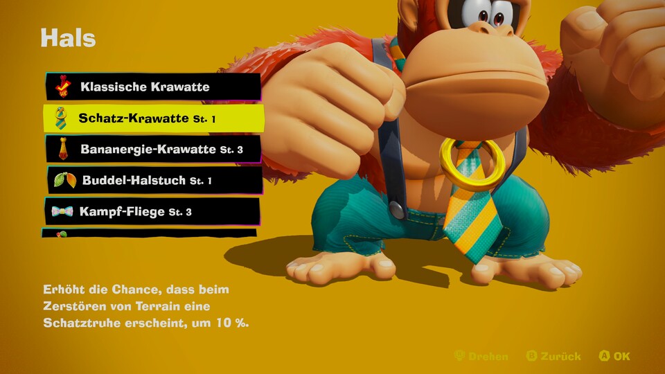 Ein Muss für alle Bananza-Completionists: die Schatz-Krawatte.
