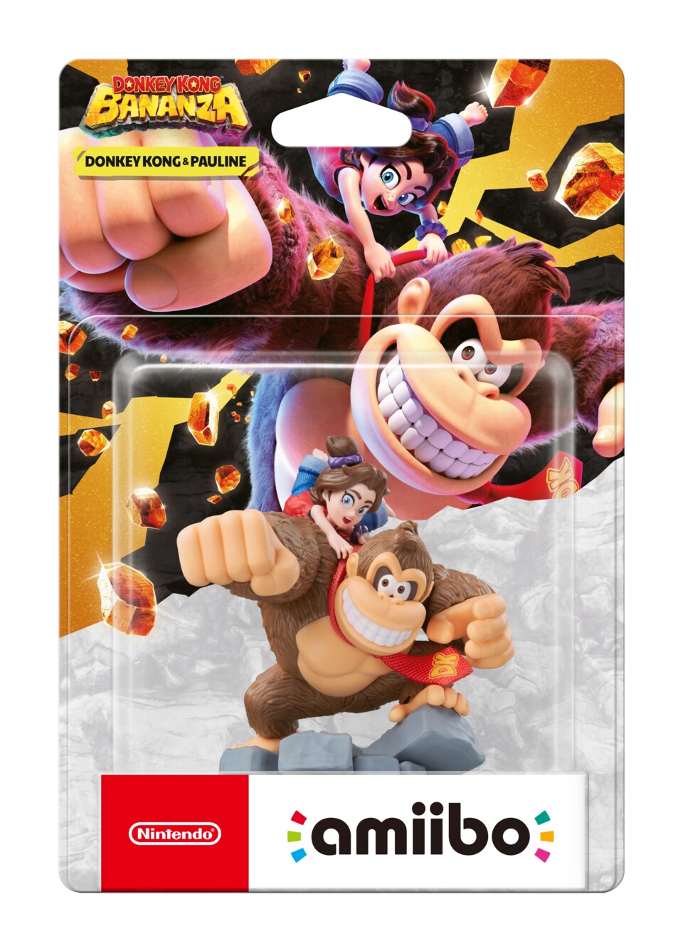 So sieht der neue amiibo von Donkey Kong und Pauline aus.