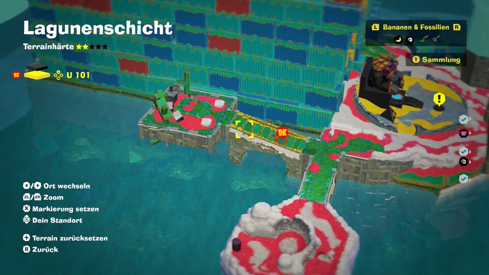 Die Brücke erscheint, sobald der Wasserzufluss wieder funktioniert.