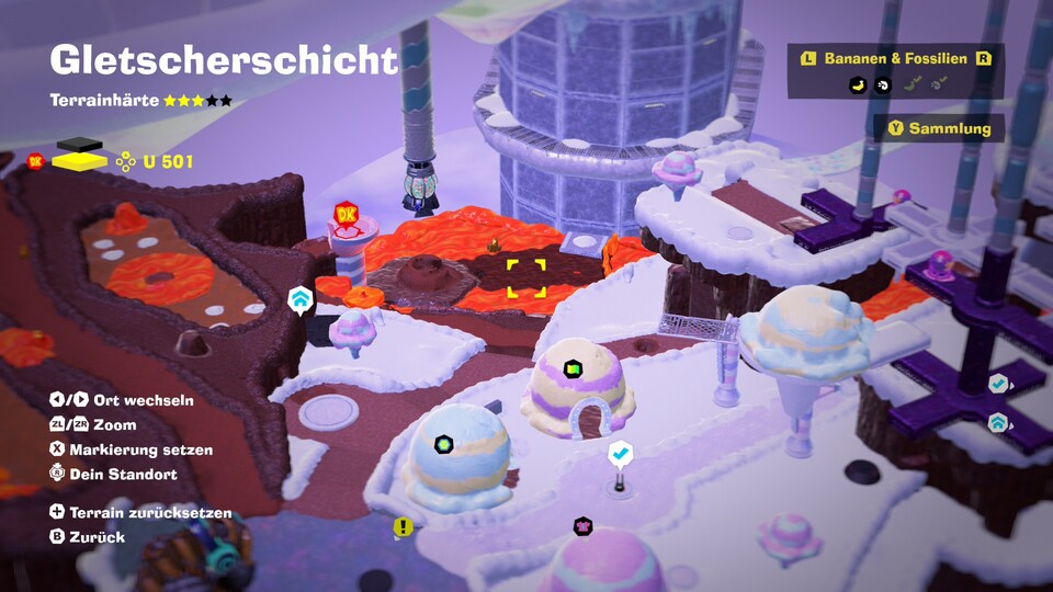 Ihr müsst die Lava mit Süßigkeiten abkühlen.