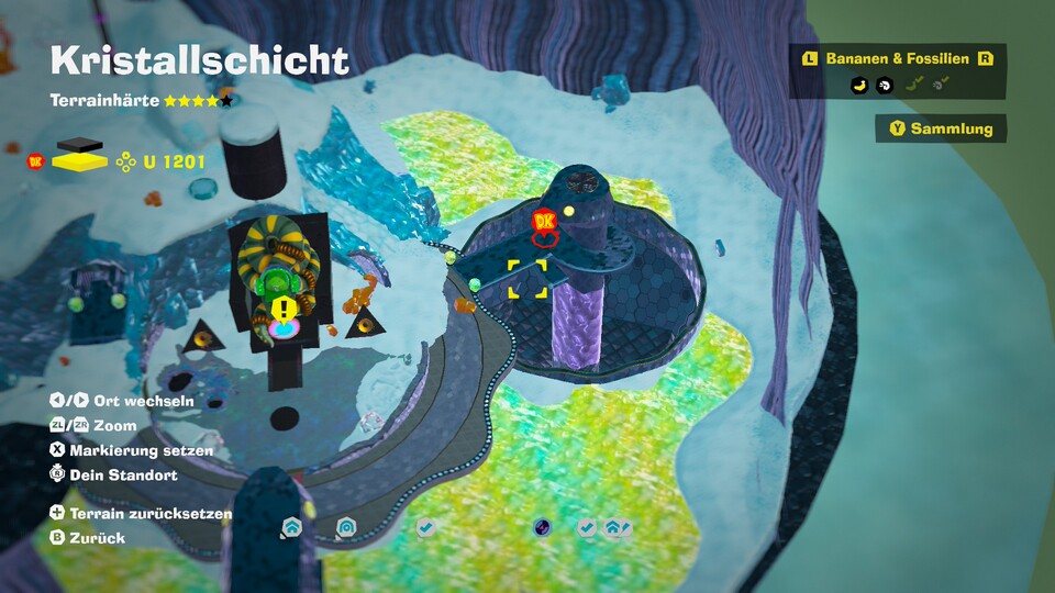 Rutscht rechts direkt den Schlangenkopf hinunter.