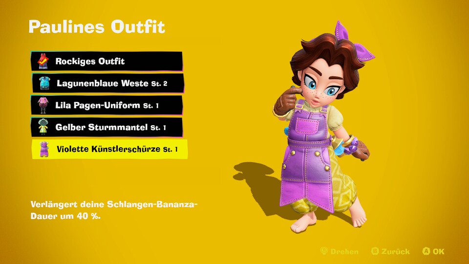 Paulines Outfits bringen durchweg starke Boni. Und knuffig sieht sie auch aus.