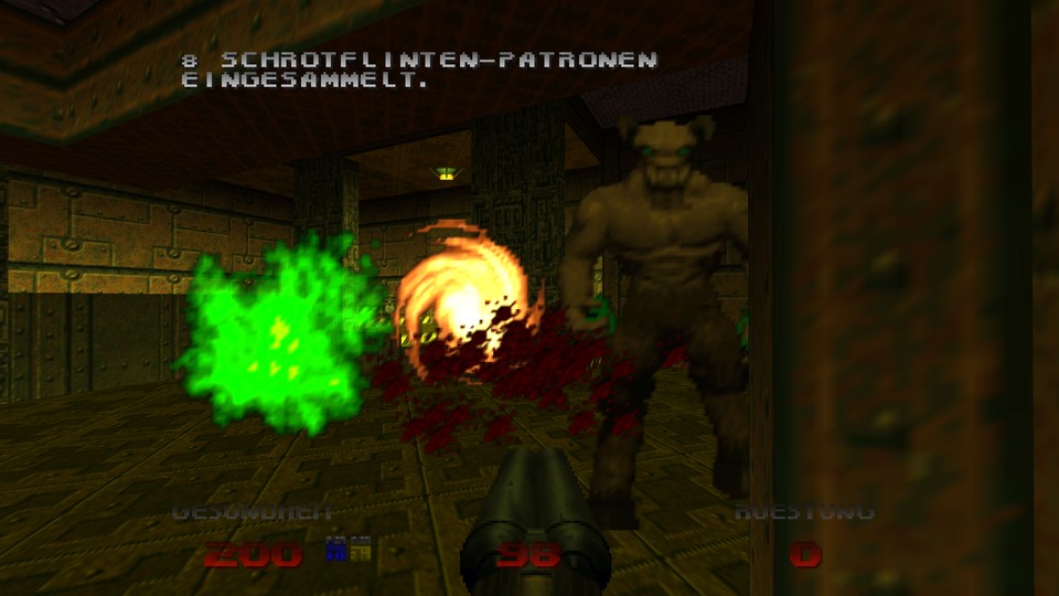 Die schnelle und unkomplizierte Action von Doom 64 fühlt sich auch heute noch gut an.