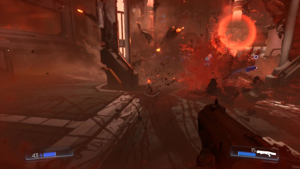 Triggern wir Gegnerhorden bei Blutnestern, kommt es hin und wieder zu kleineren Rucklern. Sonst spielt sich Doom aber angenehm flüssig.