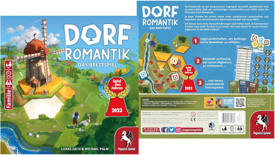 Freut euch auf wunderschön gestaltete Karten für beim Brettspiel Dorfromantik.