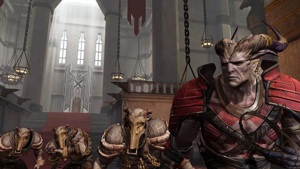 Der Arishok, Anführer der Qunari in Kirkwall und unser Endgegner in Akt 2.