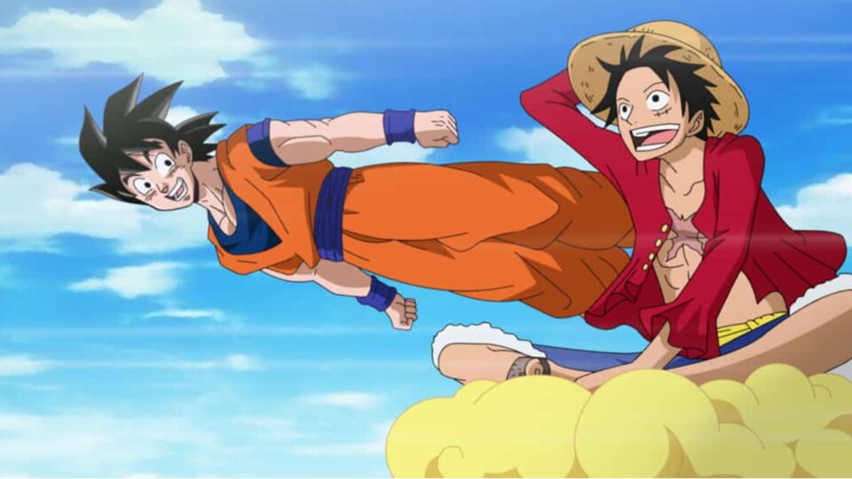 Son Goku und Ruffy sind auch schon im Anime aufeinandergetroffen.