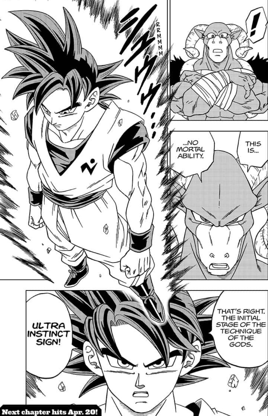 Dragon Ball Super enthüllt Son Gokus Ultra Instinct Sign-Form.