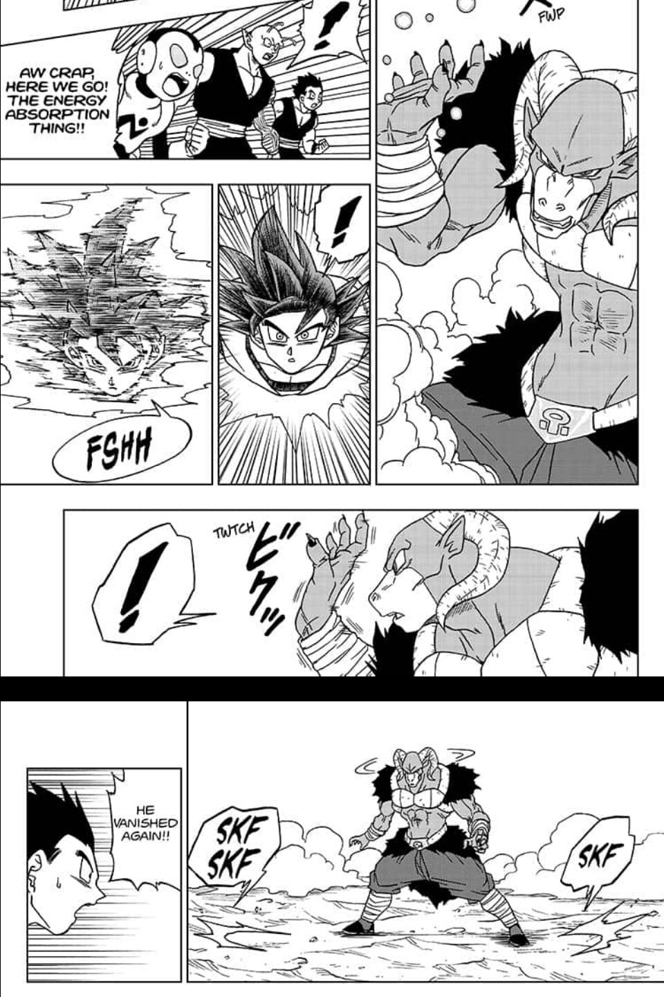 Dragon Ball Super-Schurke Moro kann Son Gokus Energie nicht aufsaugen.