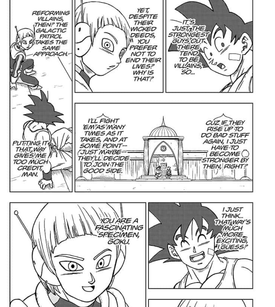 Dragon Ball Super-Kapitel 63 zeigt Son Goku und Merus im Flashback.
