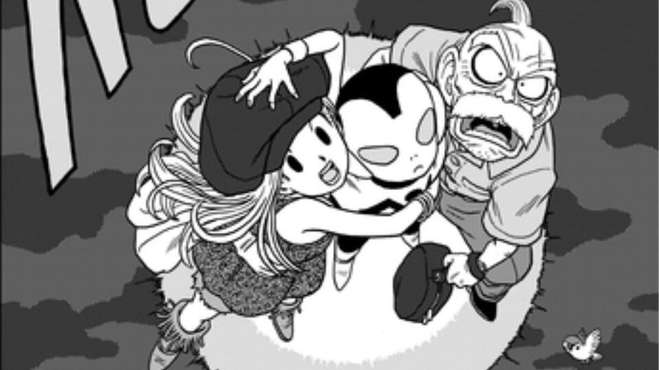 Jaco und Tights waren im Spin-off ein ungewöhnliches Duo. (© Dragon Ball Official)