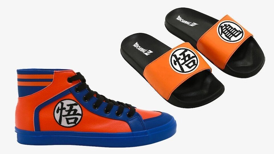 Dragon Ball Z-Fans können sich jetzt nicht nur Hi Top-Sneaker, sondern auch die passenden Badelatschen gönnen.