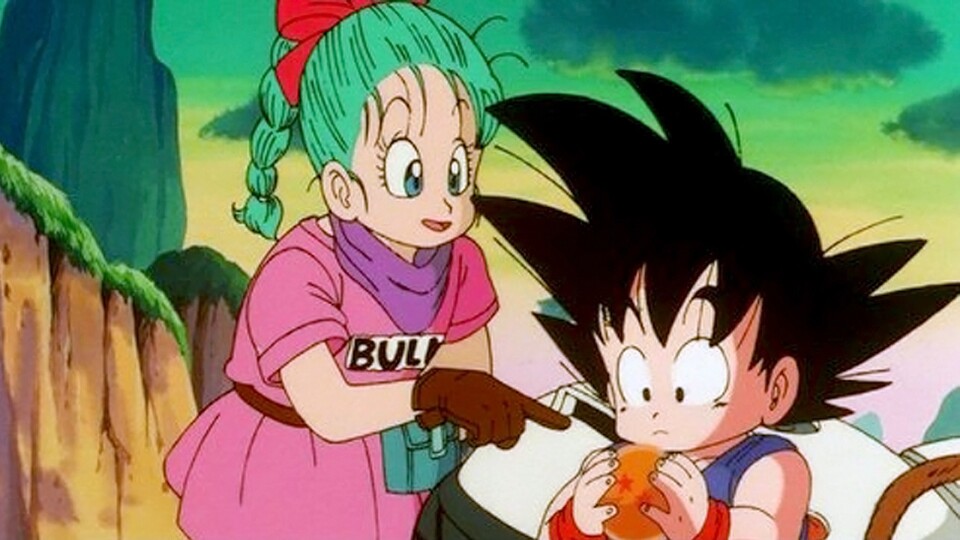 Bulma und der kleine Son-Goku sind in Dragon Ball ein unschlagbares Duo. 